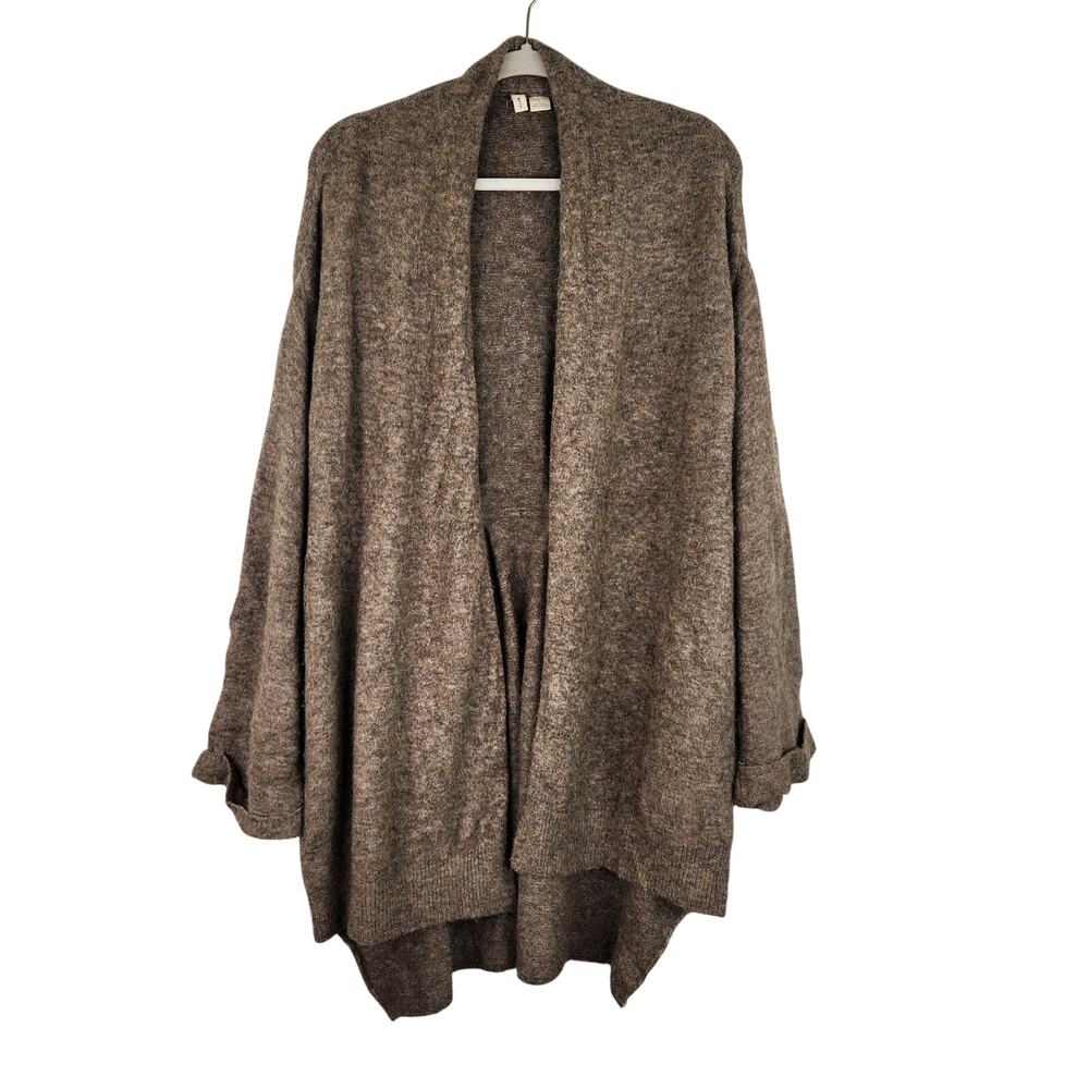 Moth Anthropologie Vallon Cardigan Waist tie Women Lg Wool Blend Made in Italy